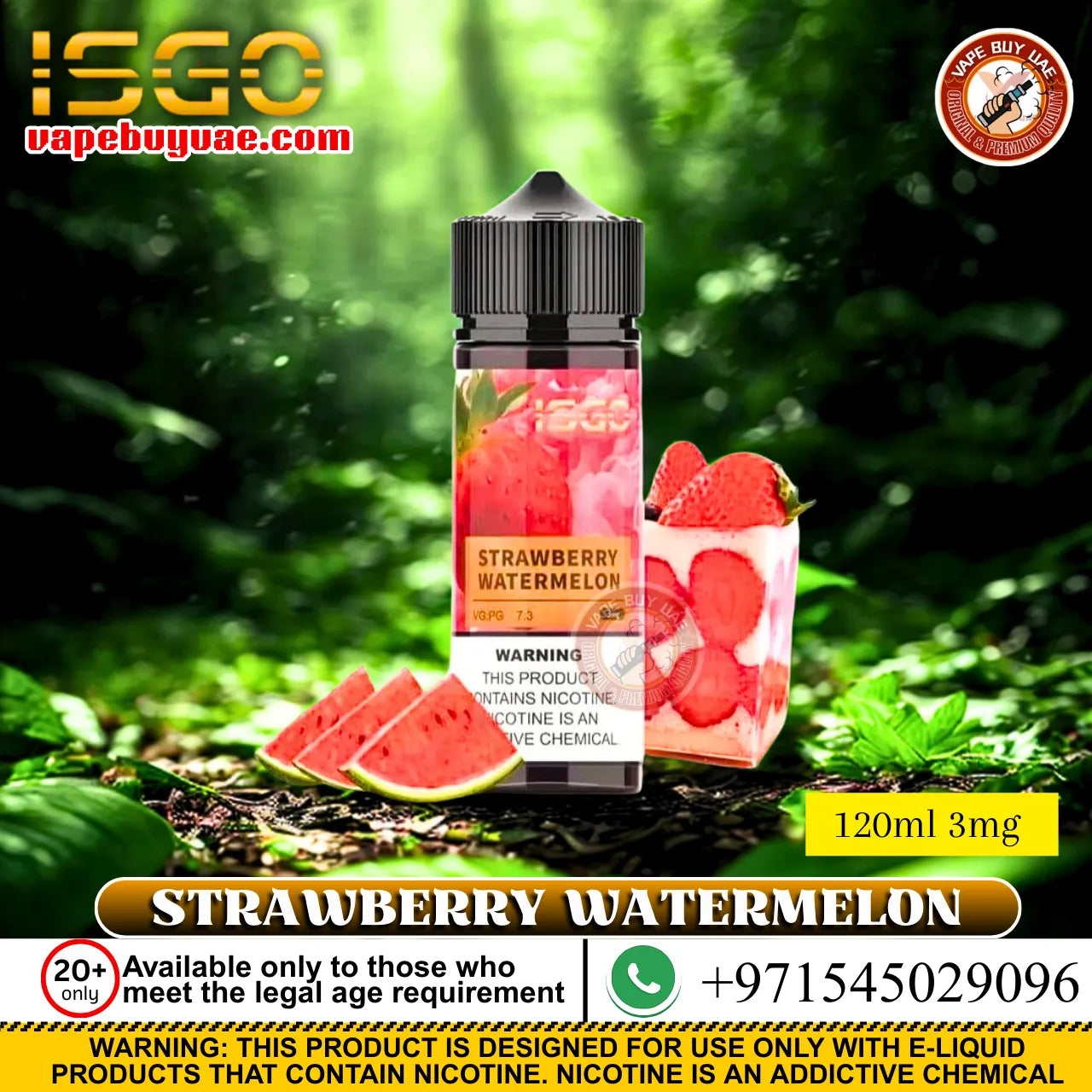 Isgo E-Liquid 120ml 3mg