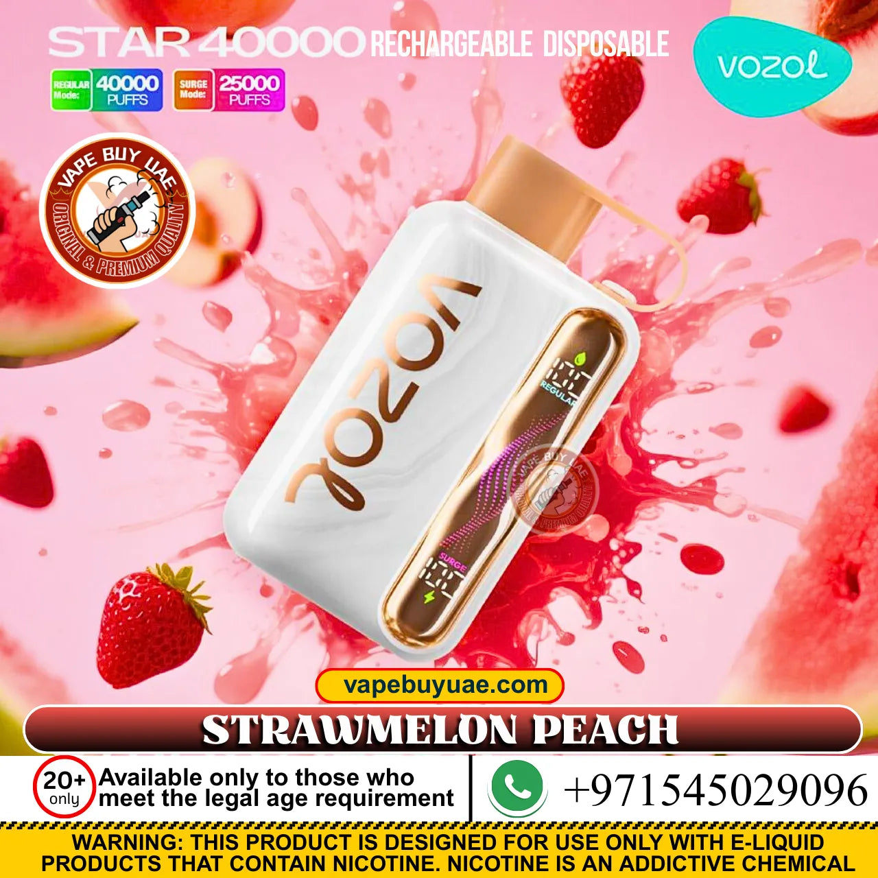 Vozol Star 40K Puffs Rechargeable Disposable Vape