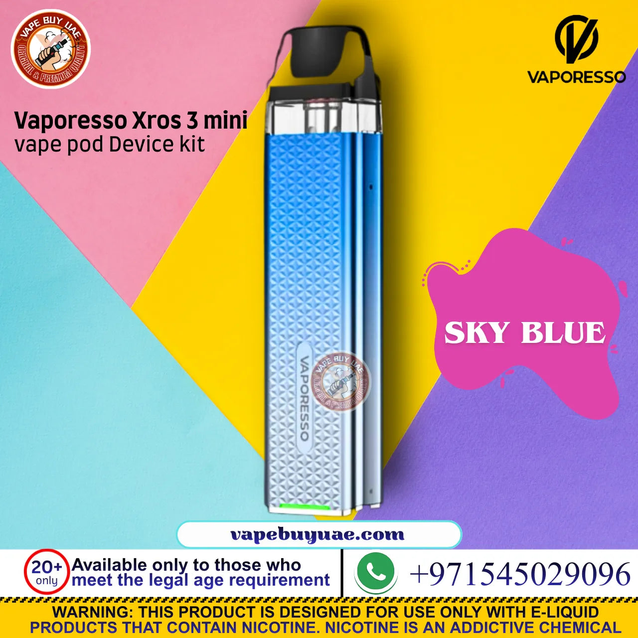 Vaporesso Xros 3 mini vape pod Device kit