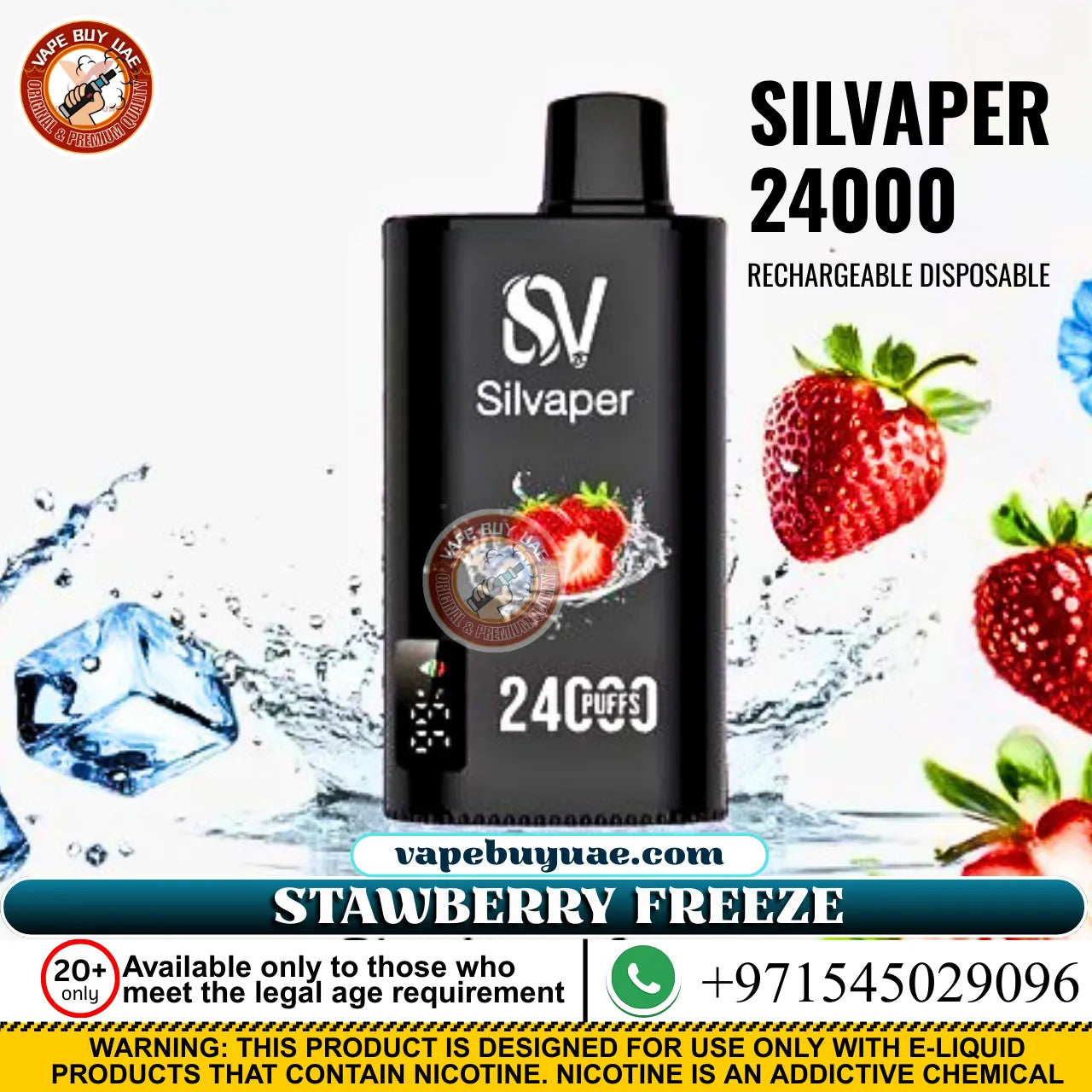 Silvaper 24000 puffs kiwi guava passion fruit disposable vape Dubai