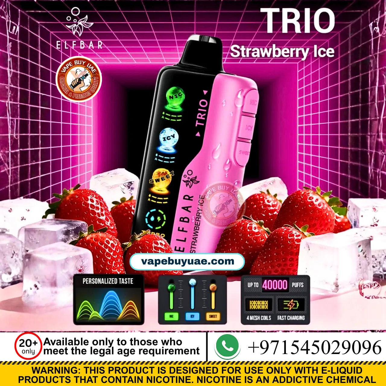 ELFBAR TRIO 40K PUFFS