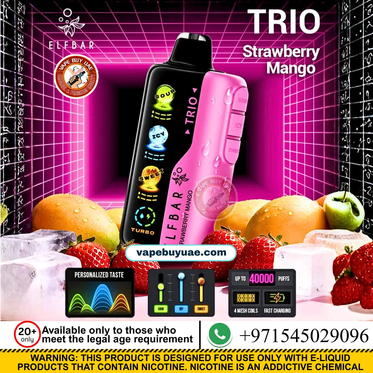ELFBAR TRIO 40K PUFFS