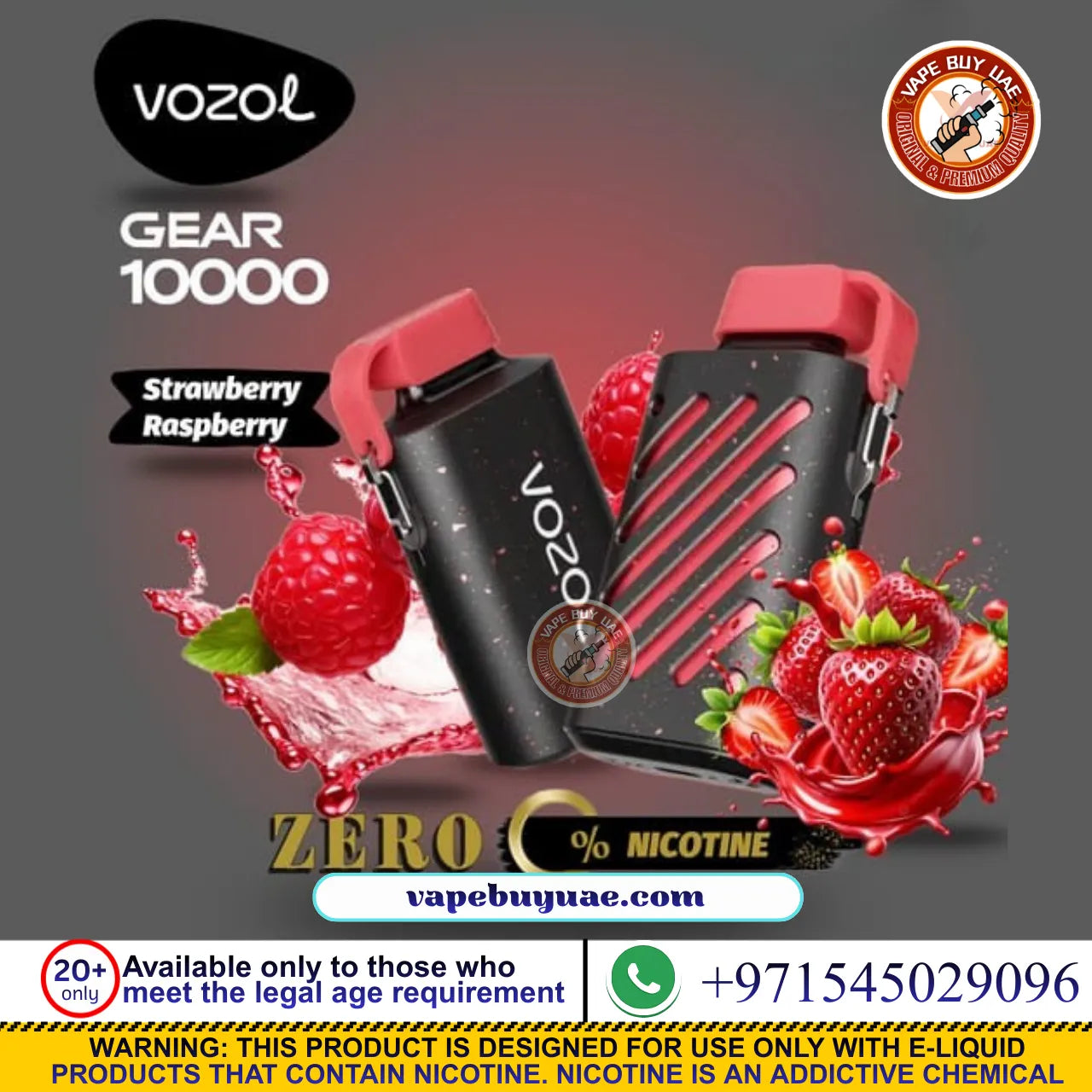 VOZOL Gear 10000 Puffs 0% Nicotine vape In Dubai UAE