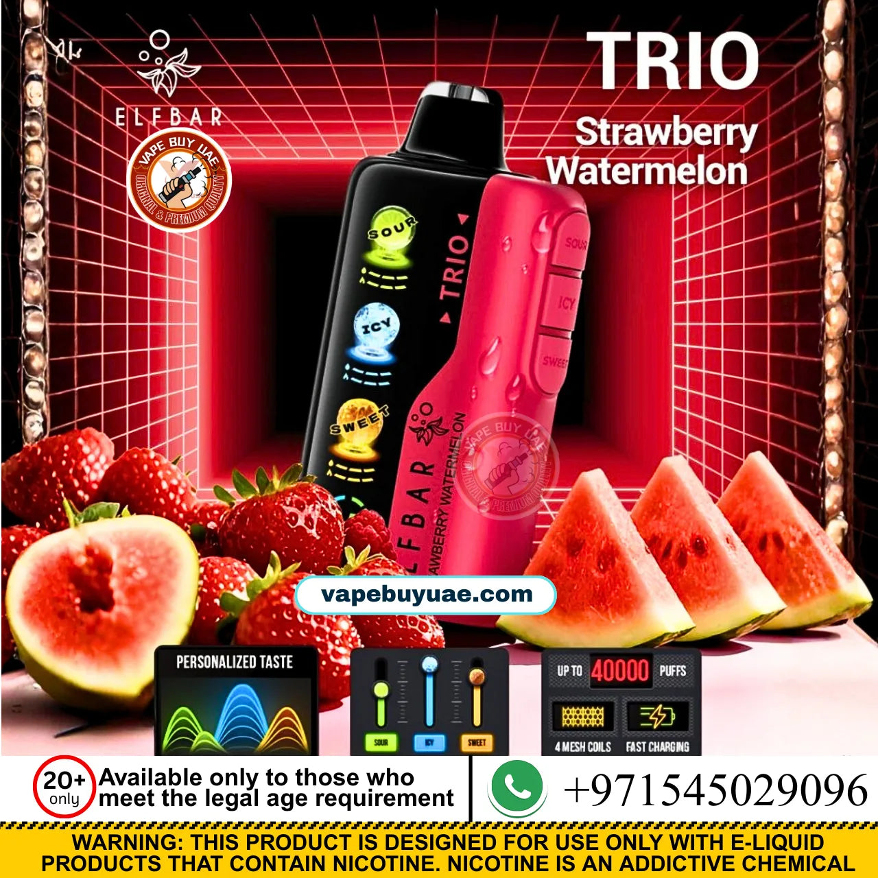 ELFBAR TRIO 40K PUFFS