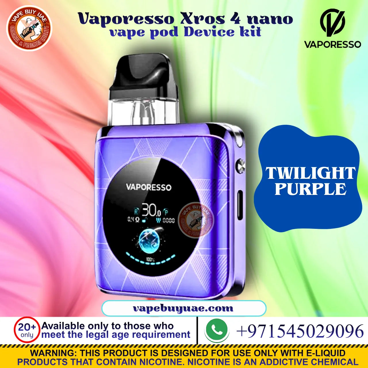 Vaporesso XROS 4 Nano Vape Pod Device Kit