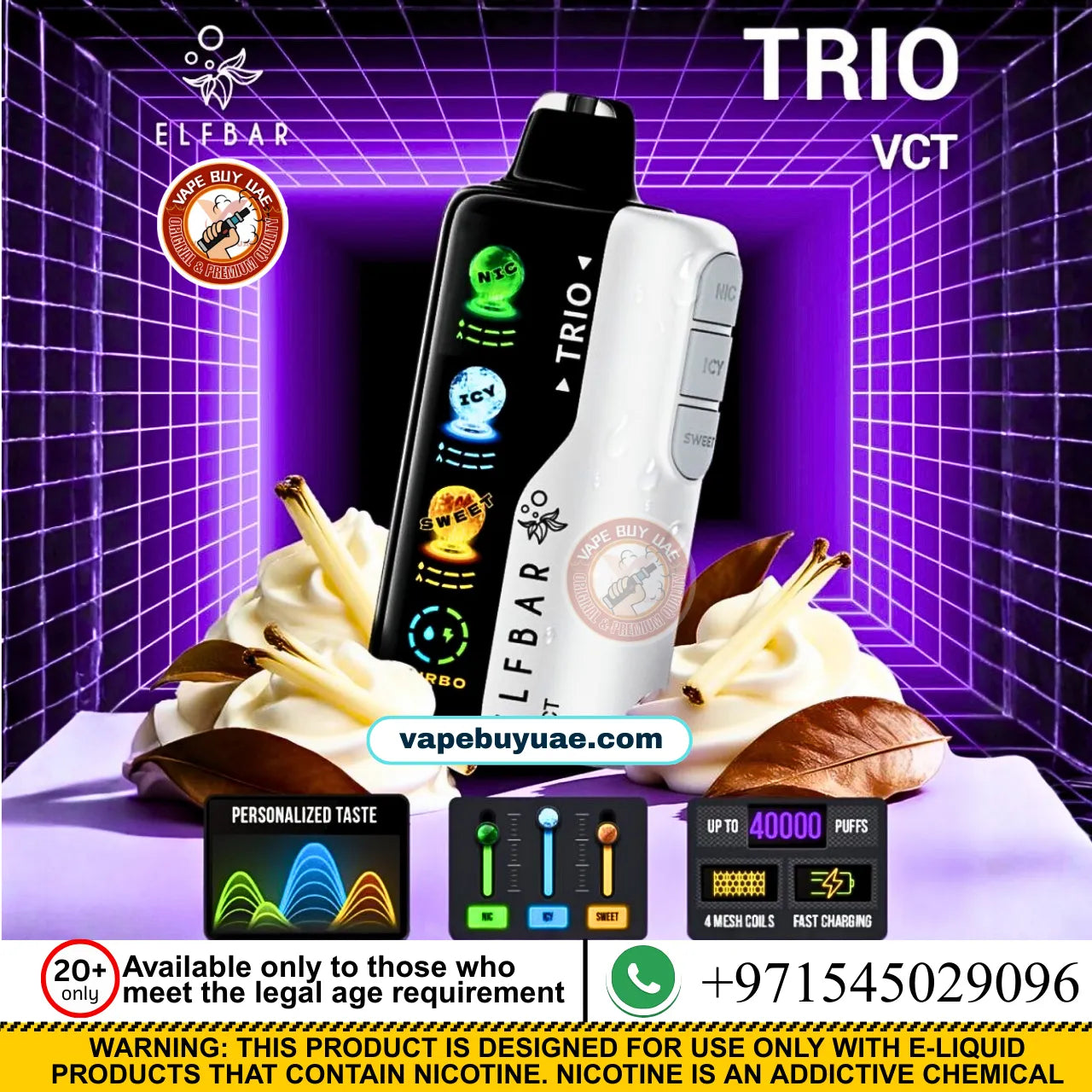 ELFBAR TRIO 40K PUFFS