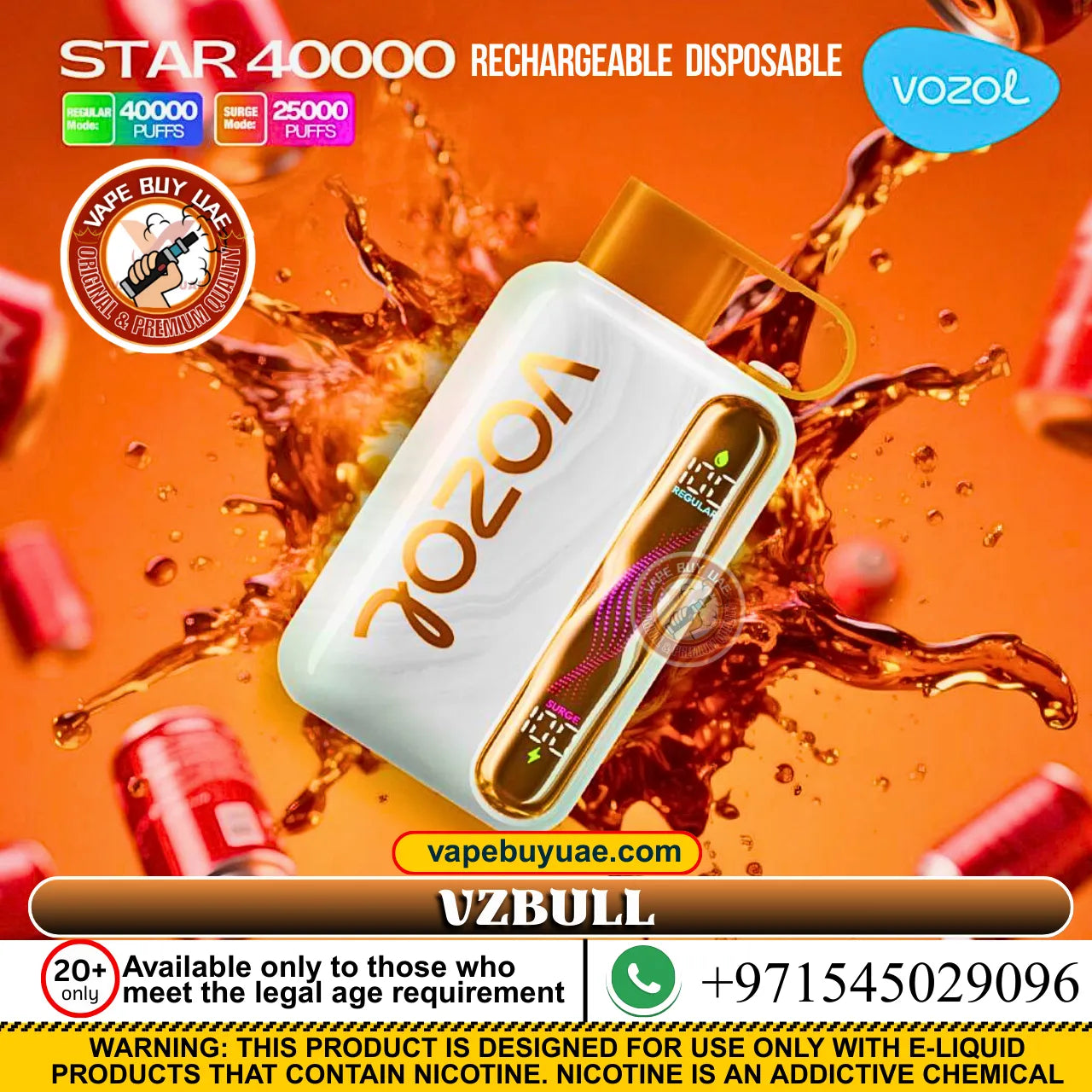 Vozol Star 40K Puffs Rechargeable Disposable Vape