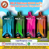 RELX Optimus 60000 Puffs rechargeable disposable vape in Dubai