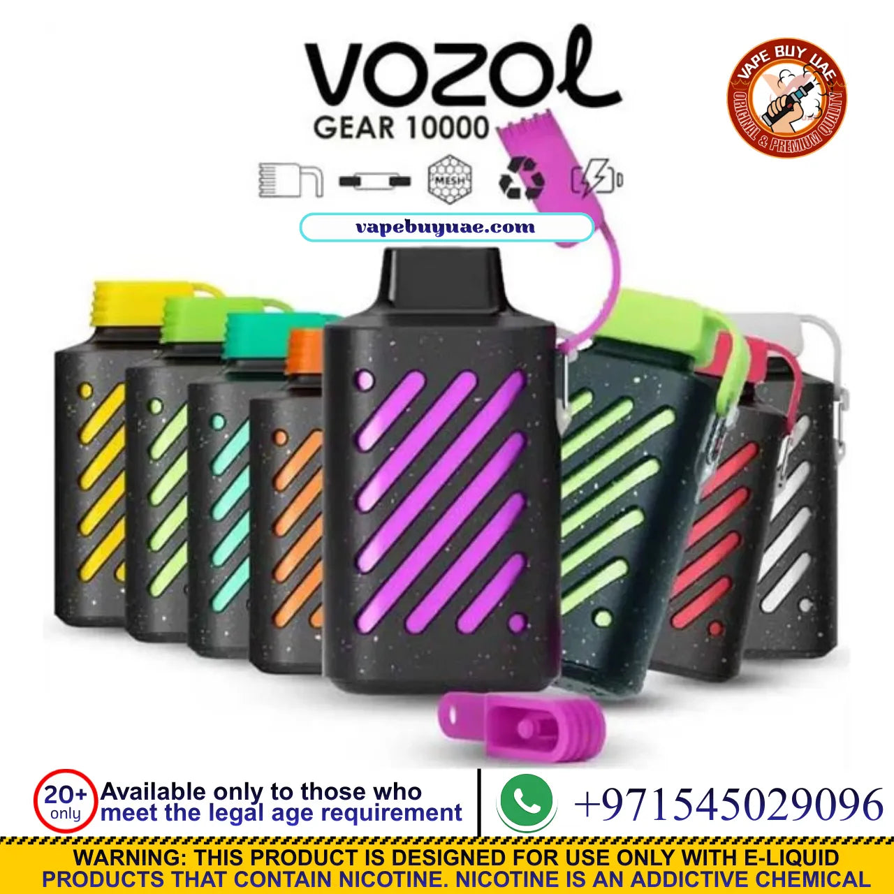 Smooth 0mg VOZOL Gear 10000 Puffs Disposable Vape
