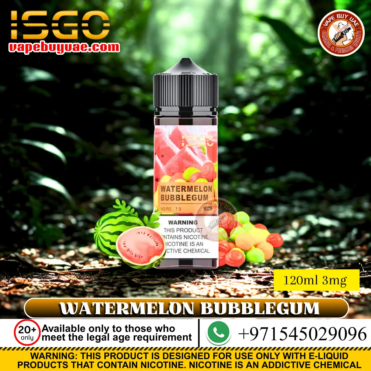 Isgo E-Liquid 120ml 3mg