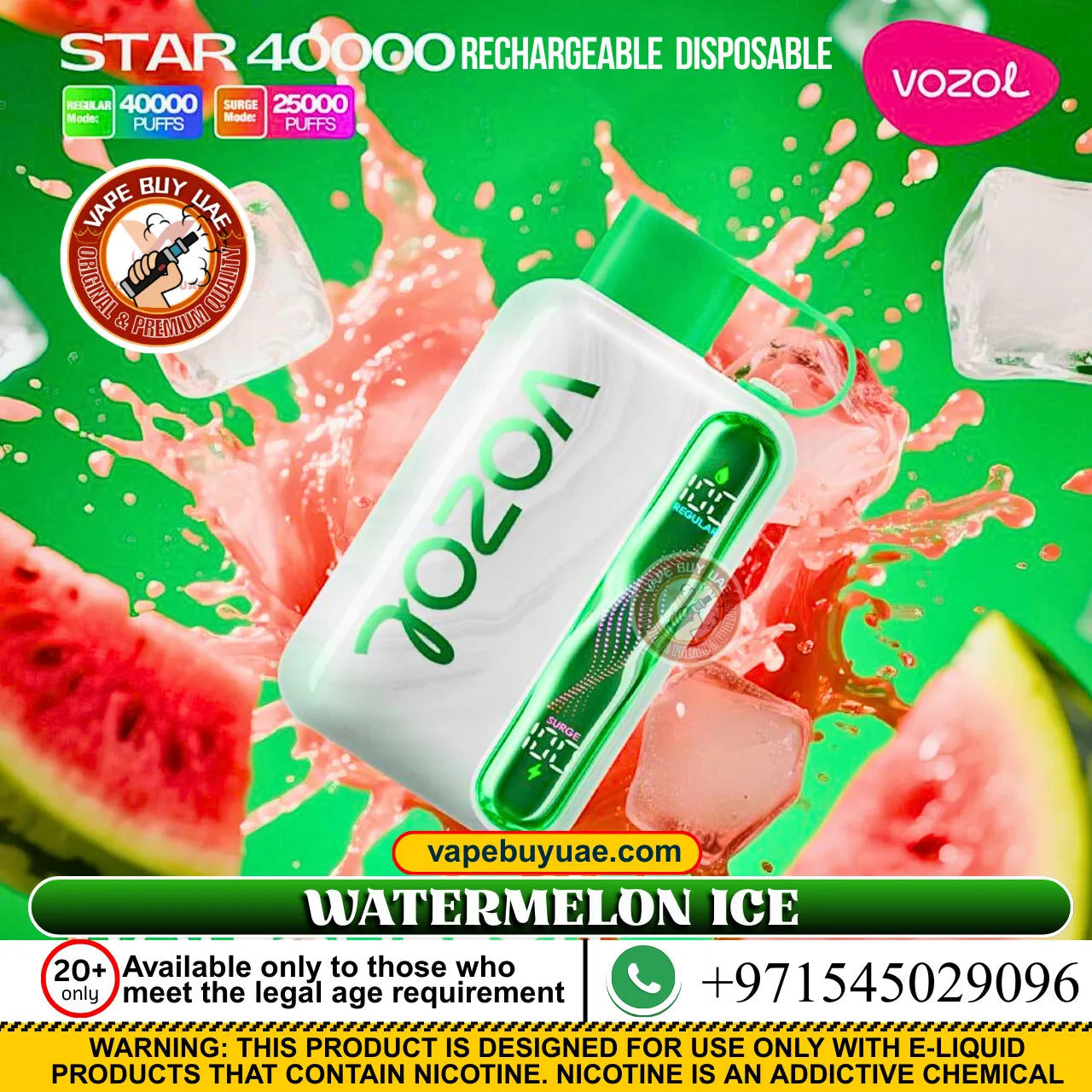 Vozol Star 40K Puffs Rechargeable Disposable Vape