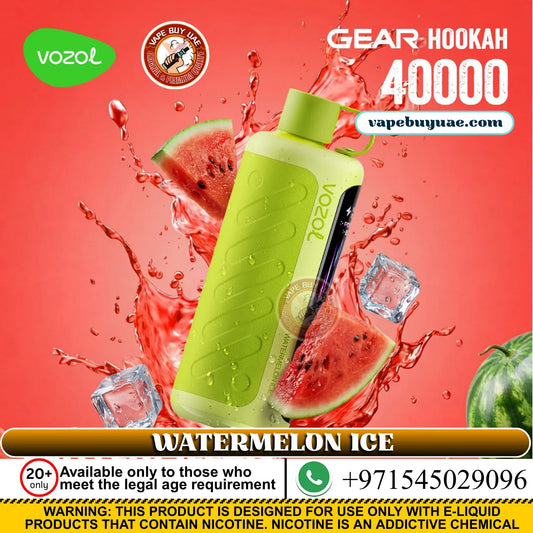 Vozol Gear Hookah 40K Puffs Rechargeable Disposable | Buy in UAE