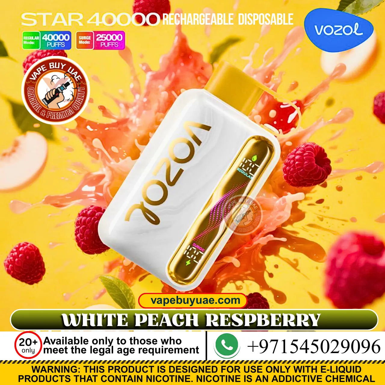 Vozol Star 40K Puffs Rechargeable Disposable Vape