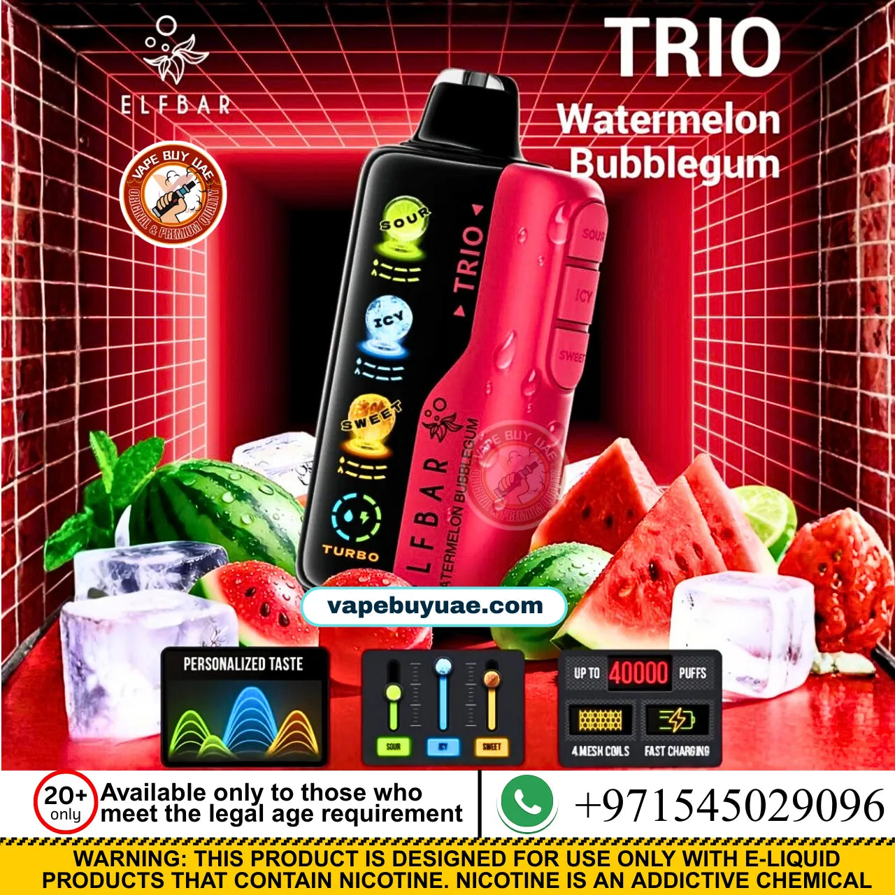 ELFBAR TRIO 40K PUFFS