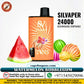 Silvaper 24000 puffs rechargeable disposable vape battery Dubai