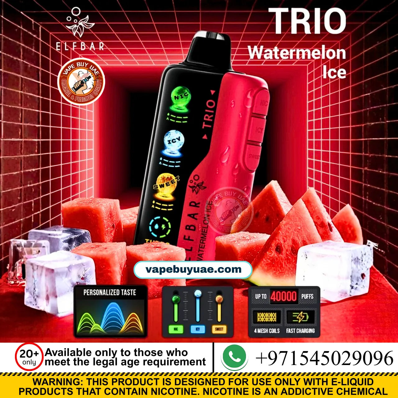 ELFBAR TRIO 40K PUFFS