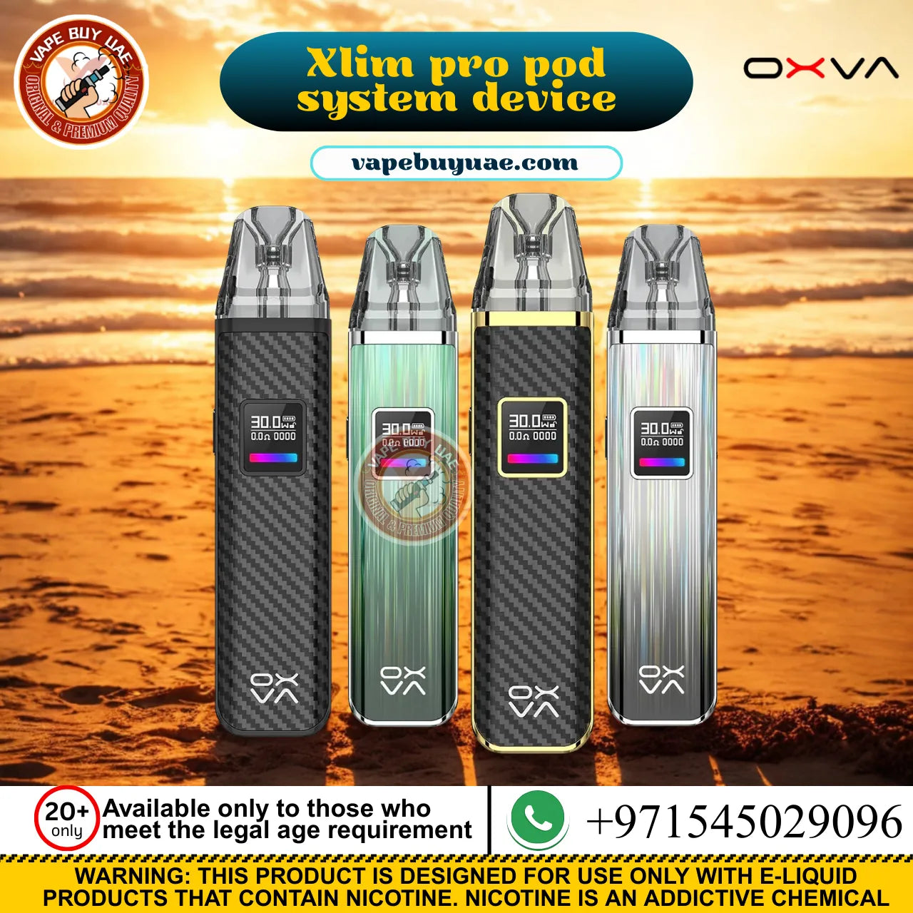OXVA Xlim Pro refillable pod vape device Dubai