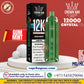 AL FAKHER Crystal V2 12K Gum Mint rechargeable disposable vape