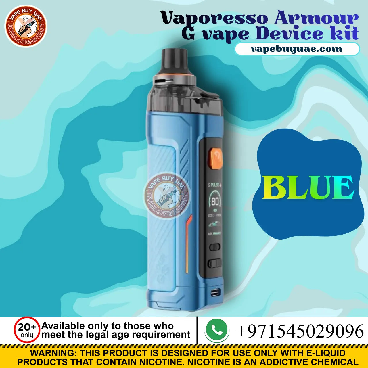 Vaporesso Armour G durable pod system vape design Dubai