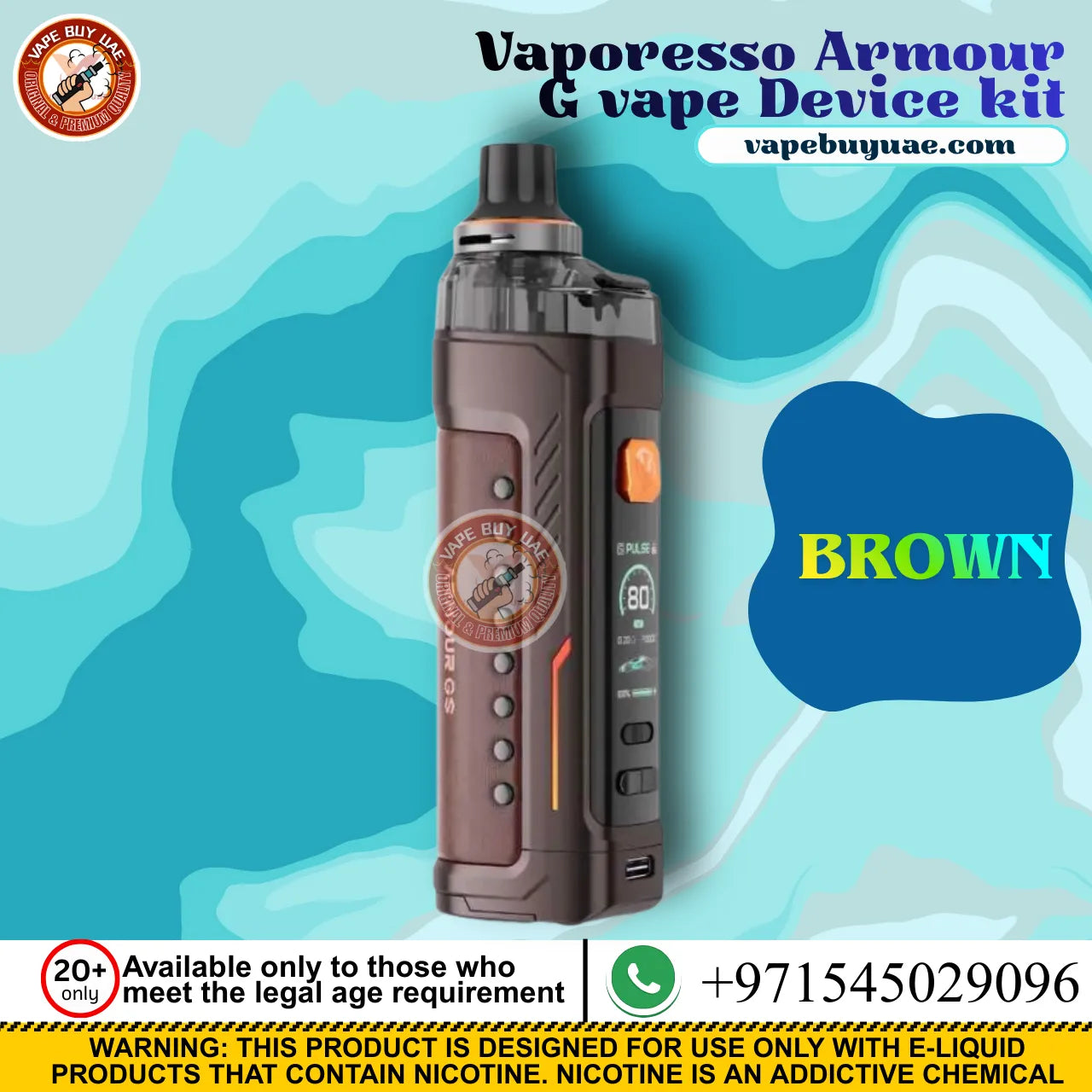 Vaporesso Armour G durable pod system vape design Dubai