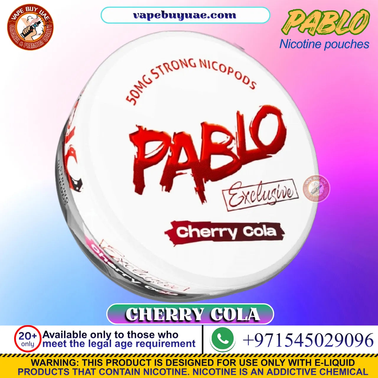 strongest nicotine pouches Dubai Pablo Ice Cold UAE