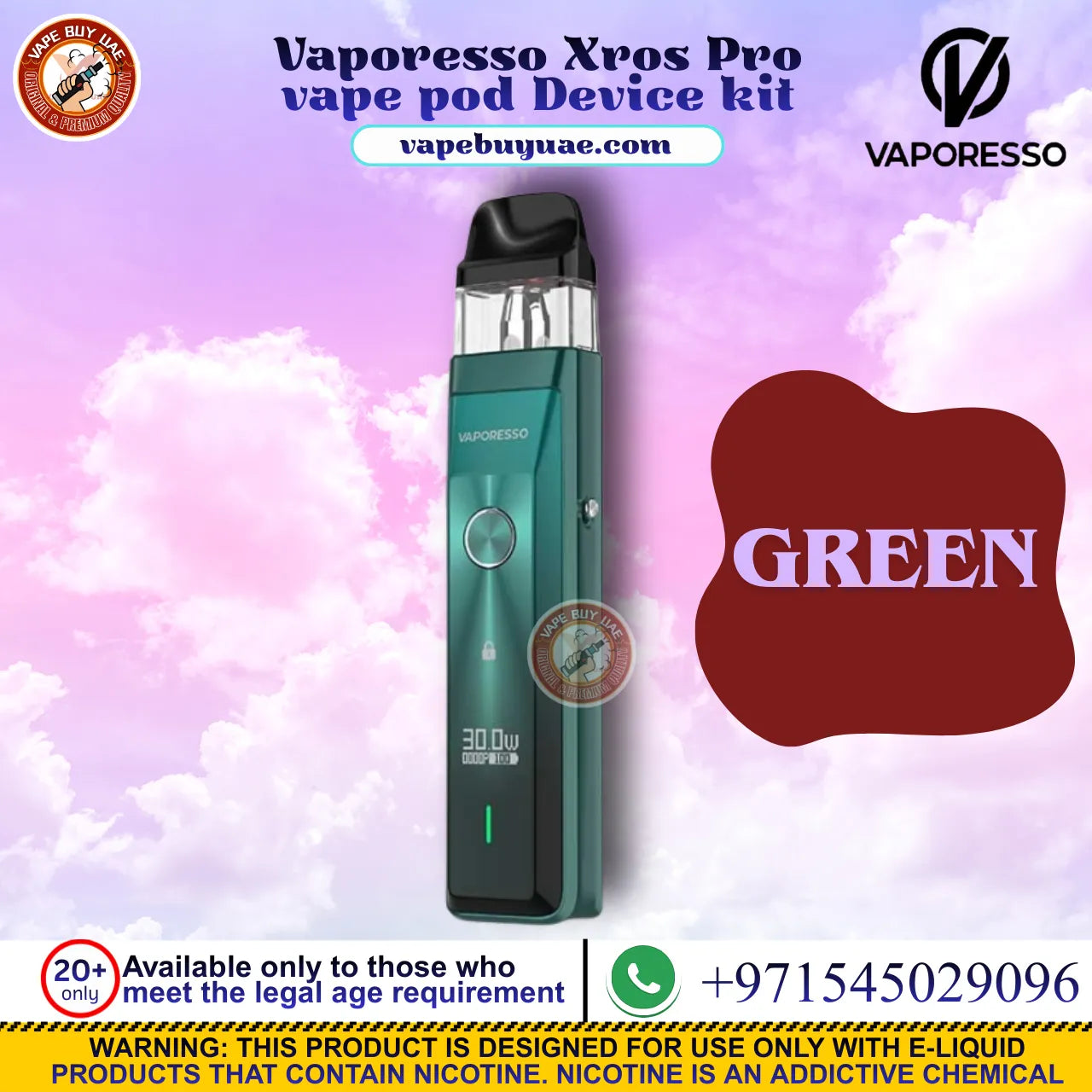 Vaporesso Armour G 5ml refillable pod system vape Dubai