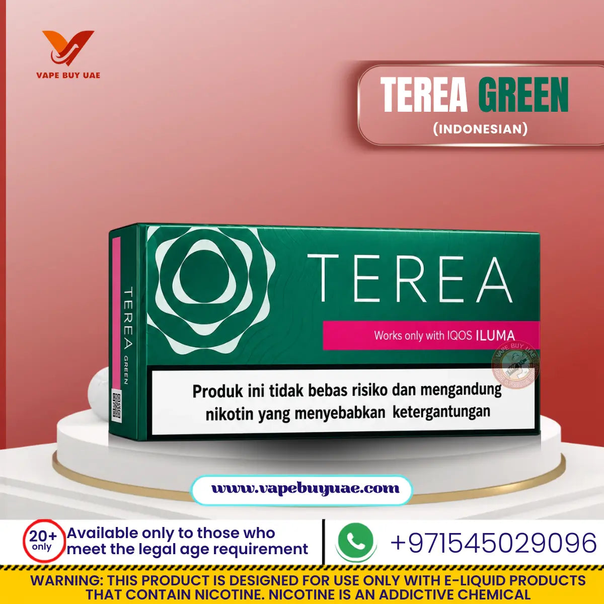 TEREA Green Indonesian IQOS ILUMA compatible heated tobacco sticks