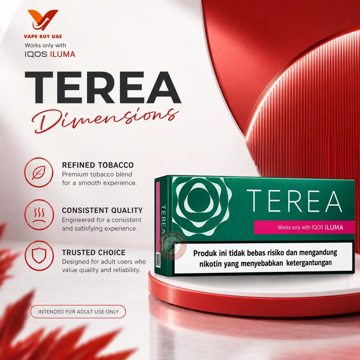 IQOS TEREA Green Indonesian premium ILUMA compatible heated tobacco sticks