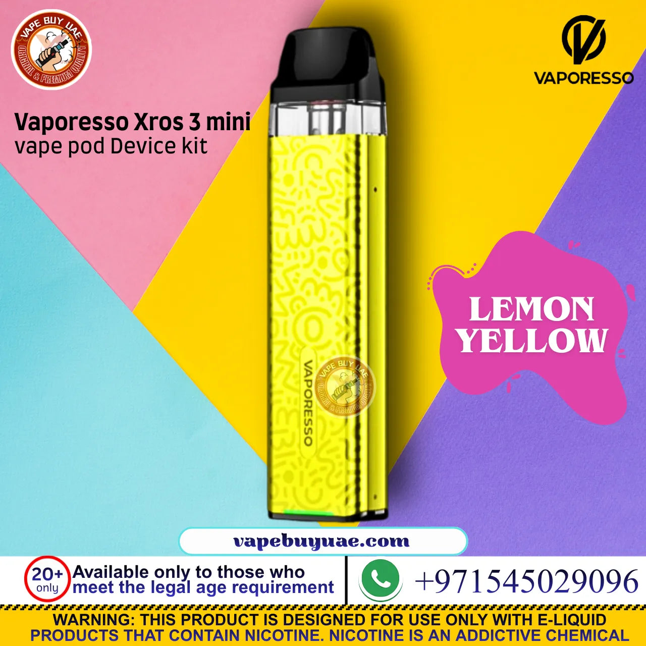 Vaporesso Xros 3 mini vape pod Device kit