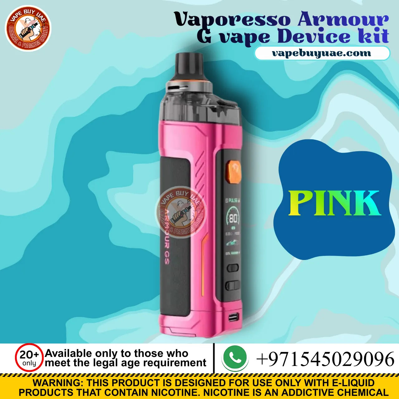 Vaporesso Armour G durable pod system vape design Dubai