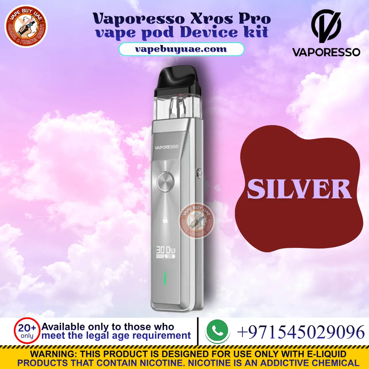 Vaporesso Armour G vape kit with 3000mAh battery Dubai