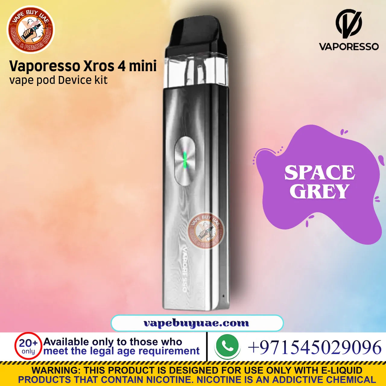 Vaporesso XROS 4 Mini premium pod system vape Dubai