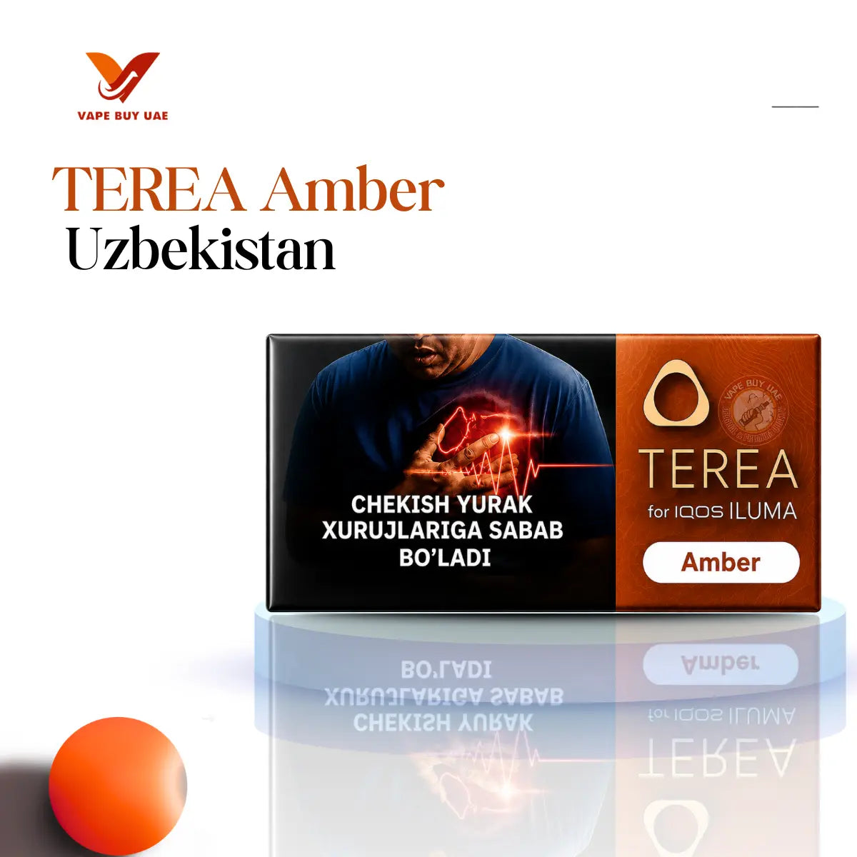 TEREA Amber Uzbekistan Heets Lifestyle Shot - IQOS ILUMA | Vape Buy UAE