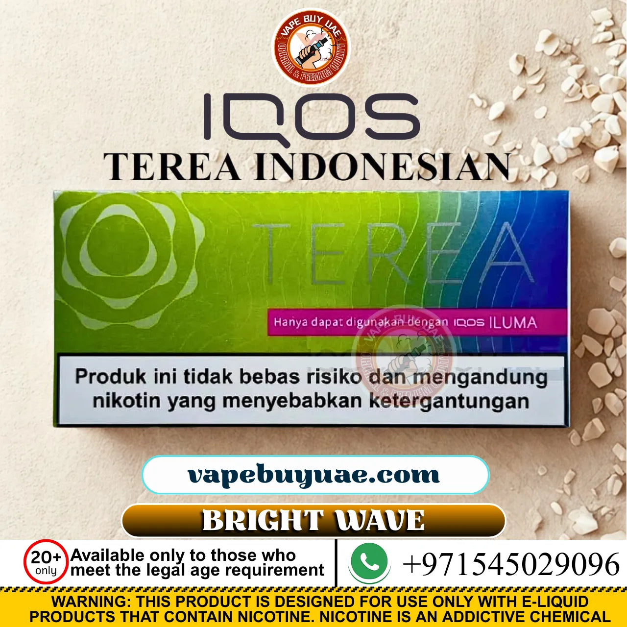 Terea Bright Wave heated tobacco sticks with crisp cooling and fresh tobacco base