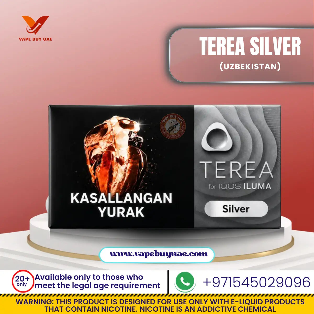 Buy TEREA Silver Uzbekistan Capsule Heets Online - IQOS ILUMA UAE | Vape Buy UAE