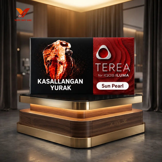 TEREA Sun Pearl Uzbekistan on Luxury Aura Podium Display - IQOS ILUMA | Vape Buy UAE