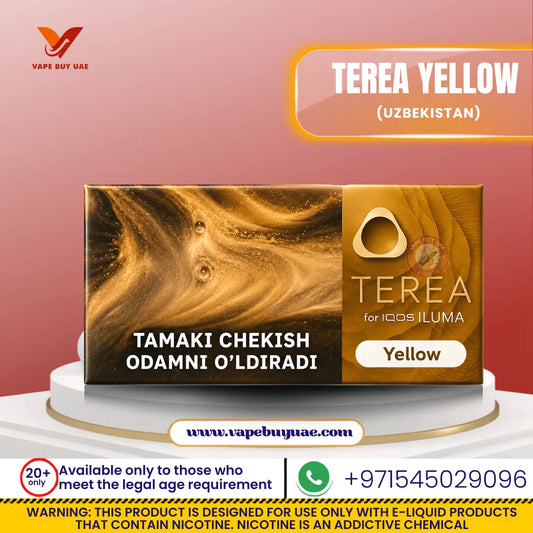 Buy TEREA Yellow Uzbekistan Heets Online - IQOS ILUMA UAE | Vape Buy UAE